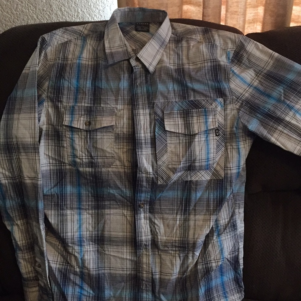 Oakley long sleeve button up